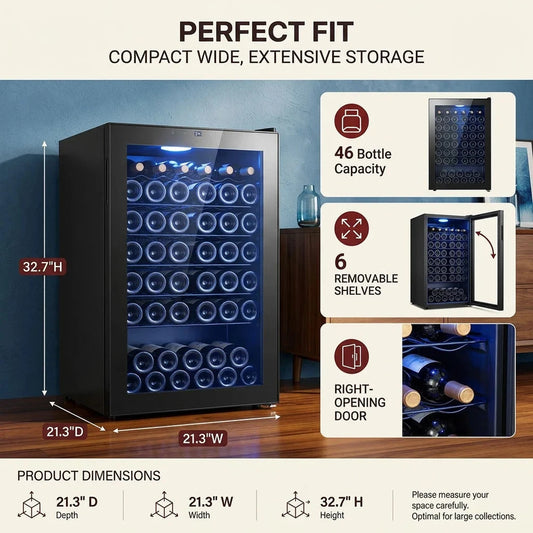 Ventarro 46-Bottle Single-Zone Wine Refrigerator