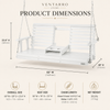 Wooden porch swing dimensions for available size 4