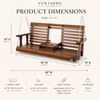 Wooden porch swing dimensions for available size 1