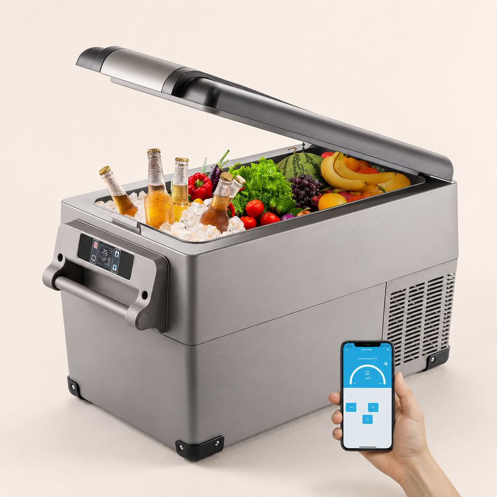 Portable compressor refrigerator 35 liter product view