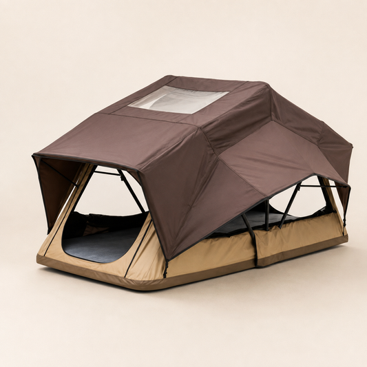 Soft-shell rooftop camping tent product view 1