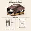 Soft-shell rooftop camping tent product view 3