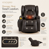 Dual-motor massage and heat power recliner set product view 3