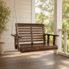 Wooden porch swing product view 2