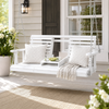 Wooden porch swing product view 3