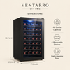 46-bottle single-zone wine refrigerator product view 6