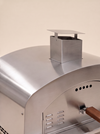 Dual-burner stainless steel outdoor pizza oven product view 2