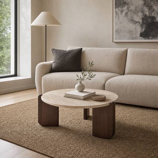 Ventarro Round Marble Coffee Table