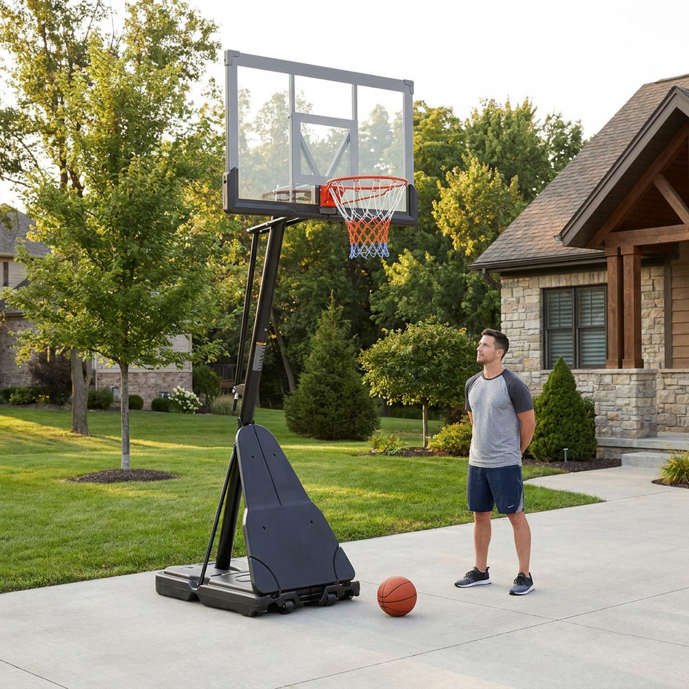 Adjustable portable basketball hoop product view 7